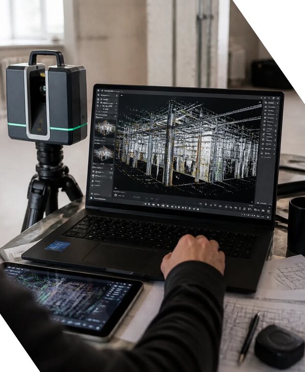 Обработка облака точек для технических обследований в Видном