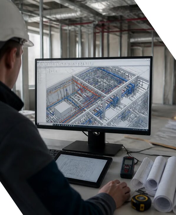 Создание BIM модели инженерных сетей для объектов в Видном